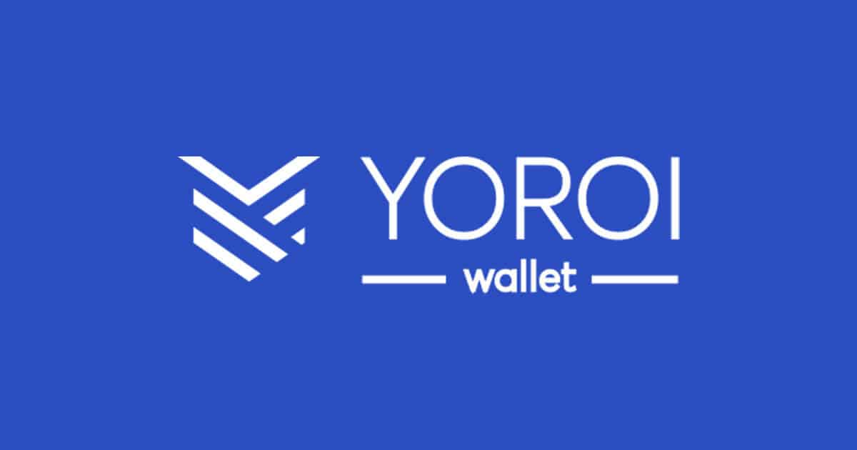 Cardano chrome based extension wallet Yoroi wallet