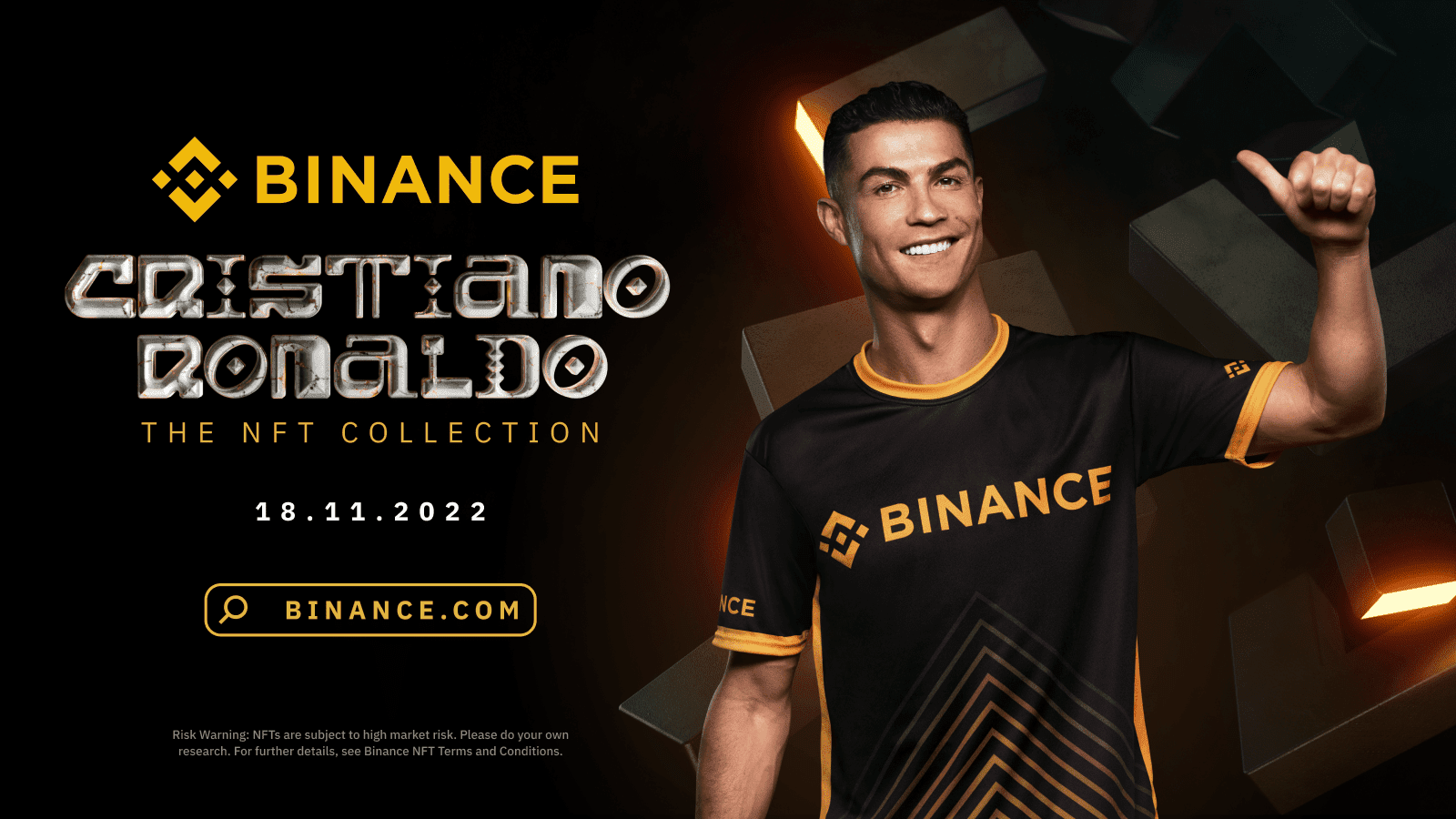 Binance and Cristiano Ronaldo First Exclusive NFT Drops