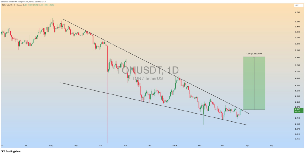 TON price analysis