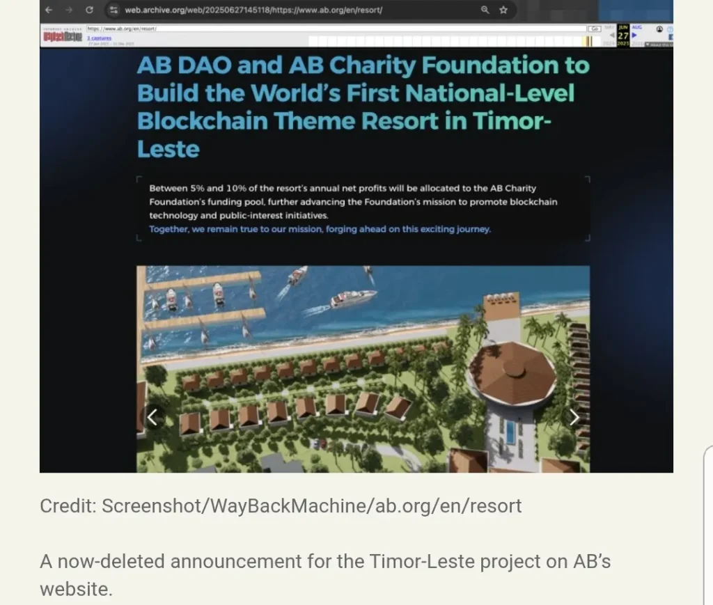 The crypto project platform beglre it was dismantled.

Source: OCCRP.ORG 