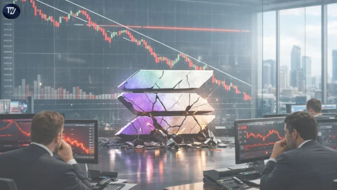 Solana Drops Below Critical Level as Technical Breakdown Weakens Market Structure