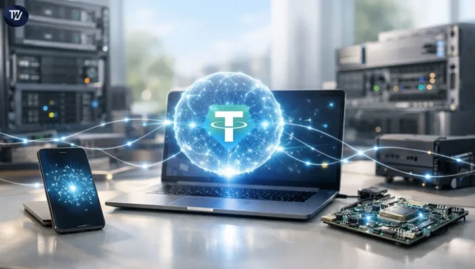 Tether’s QVAC team introduced the QVAC SDK on April 9, 2026, marking a step toward redefining how artificial intelligence operates across devices through a more open-source and distributed approach. The launch signals a move toward what the company describes as a new phase of computing, where billions of humans interact with autonomous machines and vast networks of AI agents. The SDK positions itself as a universal building block for AI systems. It focuses on modular design and high efficiency. Source: Tether Developers can deploy intelligence across a wide range of hardware, from industrial servers to compact embedded chips. The framework is designed to evolve alongside advances in silicon, ensuring long-term adaptability. This approach reflects a broader shift in thinking. AI is no longer treated as a remote service but as a core component embedded directly into devices. The goal is to create a scalable and standardized intelligence layer that supports future technological growth. Also Read: Tether Moves to Secure Funding at $500 Billion Valuation Tether Pushes Local-First AI Infrastructure QVAC SDK introduces a local-first architecture that allows AI models to run directly on user devices. This design removes the need for constant communication with centralized servers. Applications built with the SDK can function across iOS, Android, Windows, macOS, and Linux without requiring code modifications. In the case of users, it results in better performance and improved security of their data. Activities that are usually done by AI, like writing, translating, transcribing, and generating images, can be performed locally without having to send any private data out of the system. The developers benefit from simplicity in their workflows. Instead of maintaining builds separately for each operating system, one can send just one piece of code to all available platforms. This way, everything becomes simpler and easier to manage. Decentralized Infrastructure Expands Capabilities Thereby, the SDK binds various local inference engines into a single interface. These include processes such as generating text, processing speech, translating content, and multimodal applications, and they are all controlled using the same entry point in the SDK. The peer-to-peer architecture is the core of this system. The SDK is built using decentralized technology, which makes it possible to share models and perform inference without relying on a central network. In the future, upgrades will make it possible for decentralized learning and fine-tuning through distributed networks. Also Read: Tether Selects KPMG for First USDT Audit as Transparency Push Grows