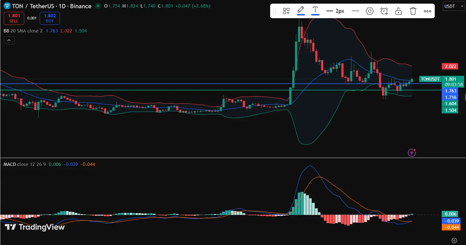 TON Price Holds Steady as Traders Eye the Next Move