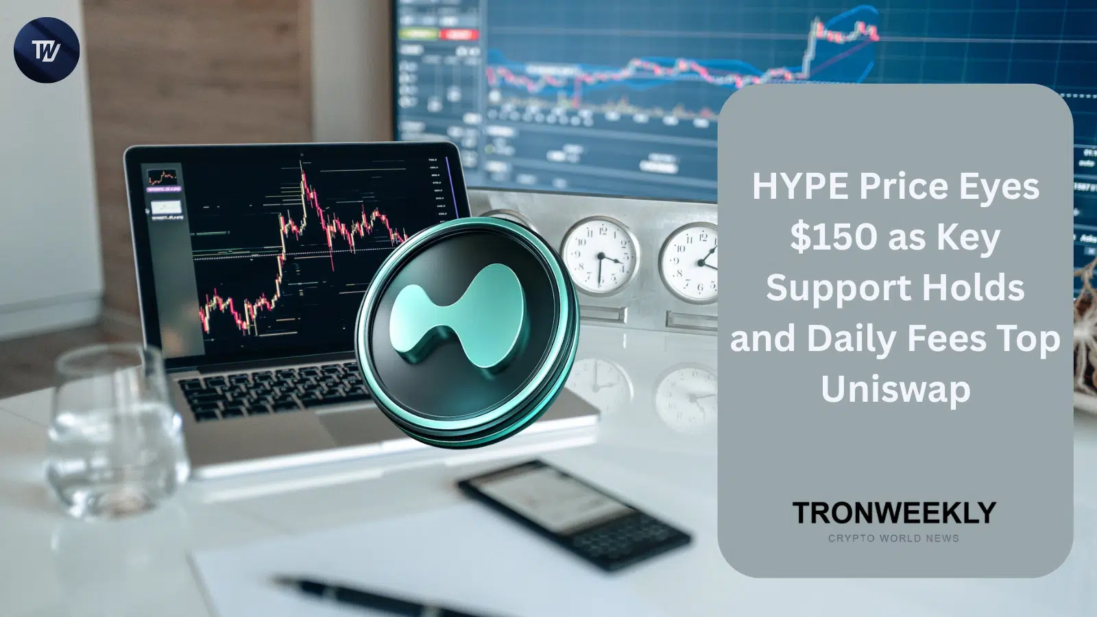 HYPE Price Eyes $150 as Key Support Holds and Daily Fees Top Uniswap
