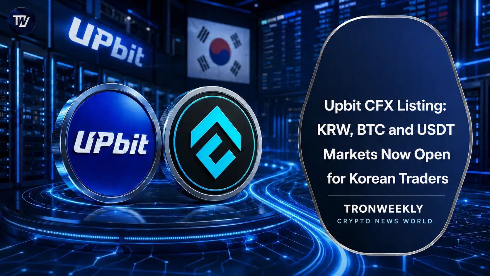 Upbit Lists CFX, Expanding Conflux Access in South Korea