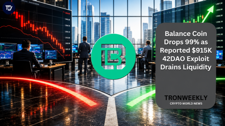 Balance Coin Drops 99% as Reported $915K 42DAO Exploit Drains Liquidity