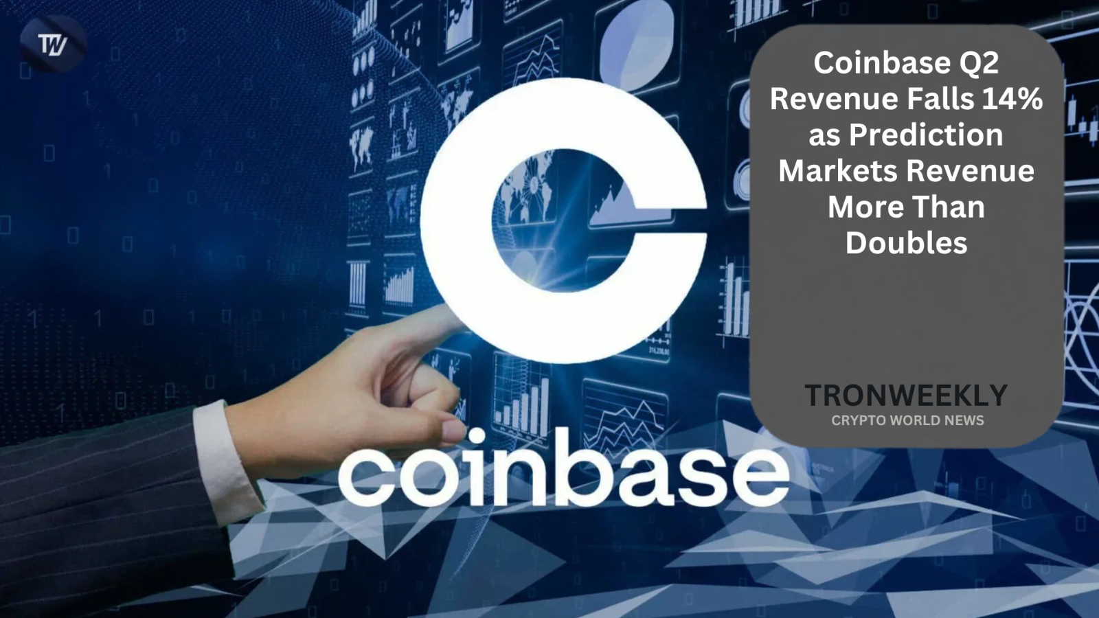 Coinbase Q2 Revenue Falls 14% as Prediction Markets Revenue More Than Doubles
