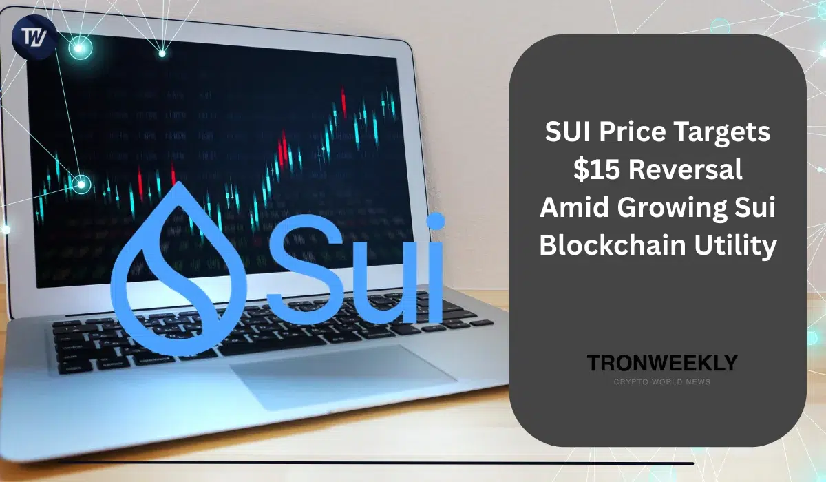 SUI Price Targets $15 Reversal Amid Growing Sui Blockchain Utility