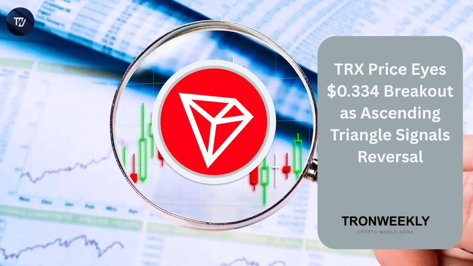 TRX Price Eyes $0.334 Breakout as Ascending Triangle Signals Reversal