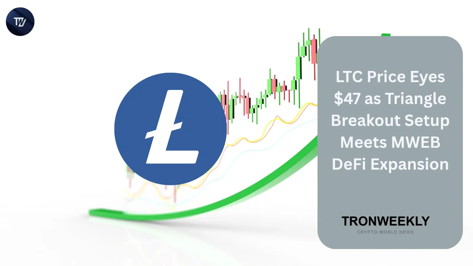 LTC Price Eyes $47 as Triangle Breakout Setup Meets MWEB DeFi Expansion