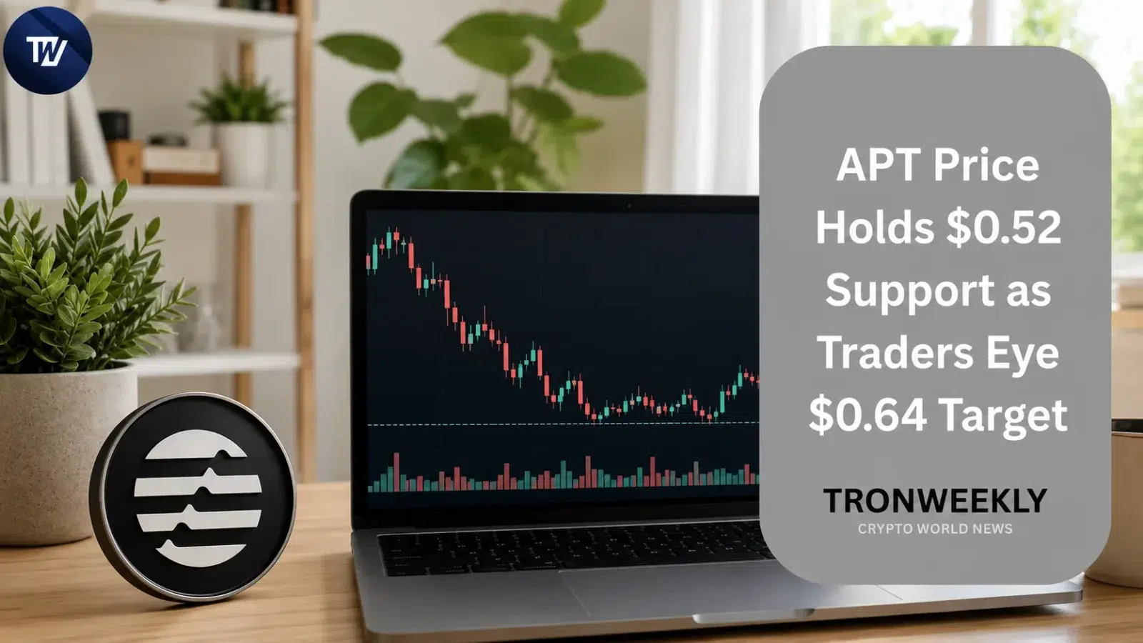 APT Price Holds $0.52 Support as Traders Eye $0.64 Target