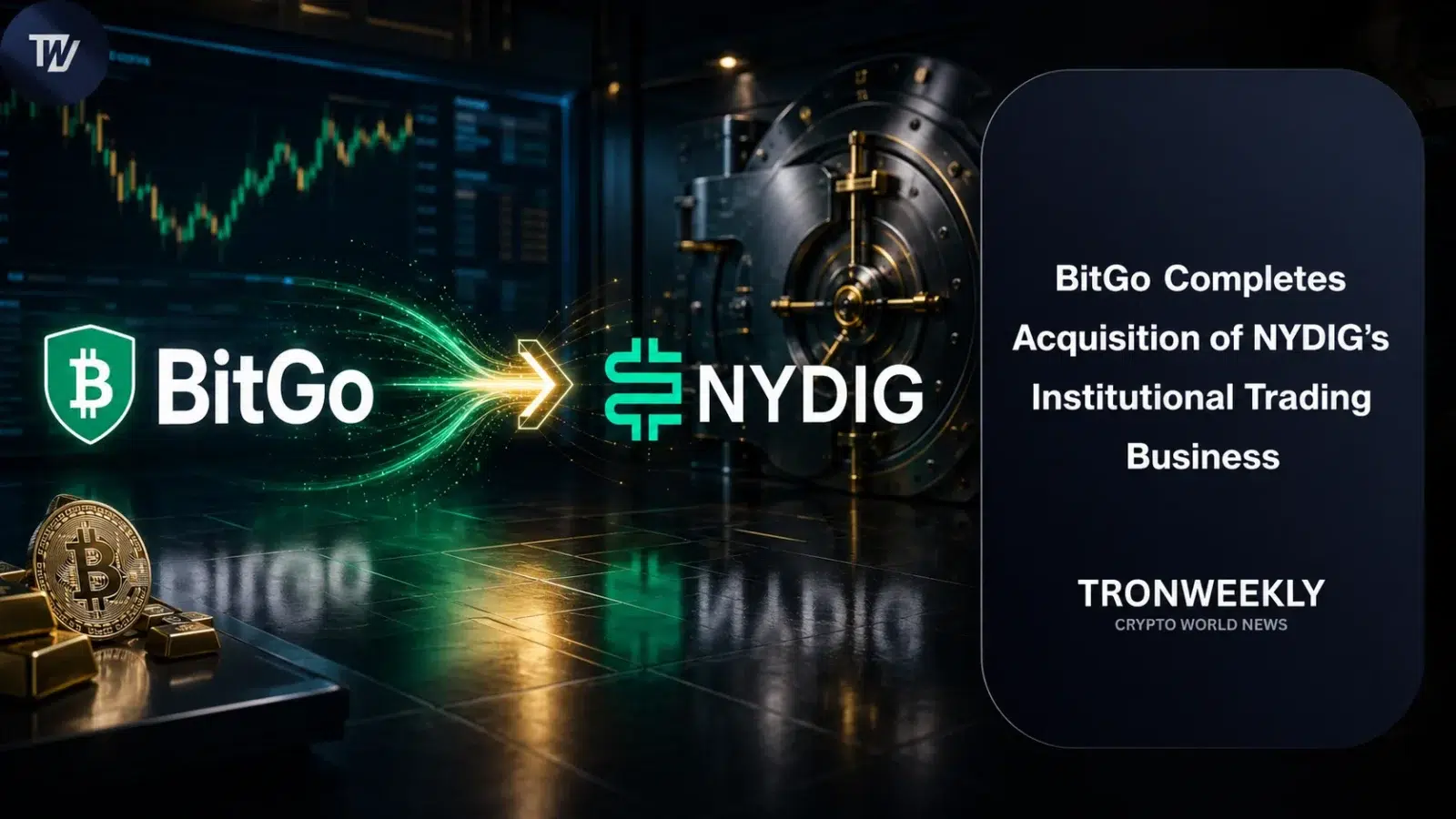 BitGo Completes Acquisition of NYDIG’s Institutional Trading Business