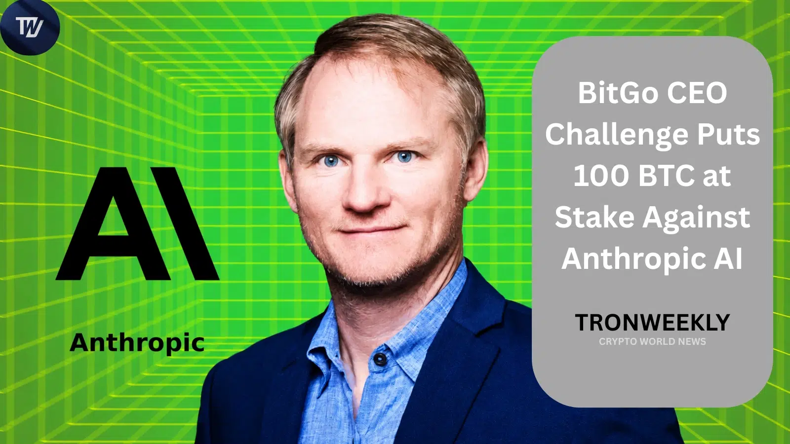 BitGo CEO Challenge Puts 100 BTC at Stake Against Anthropic AI