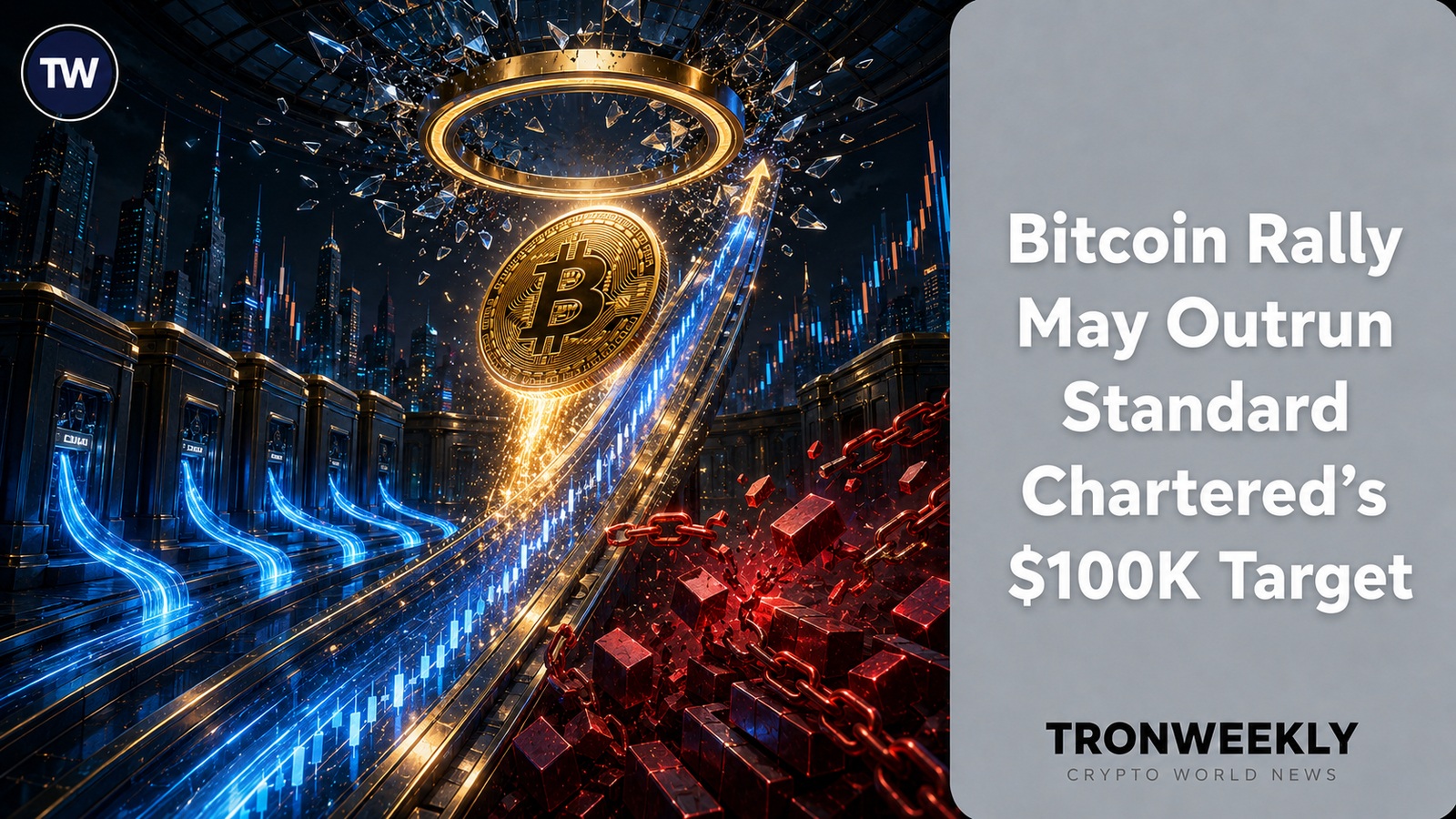 Bitcoin Jumps 24%-Is Standard Chartered’s $100K Target Too Low?