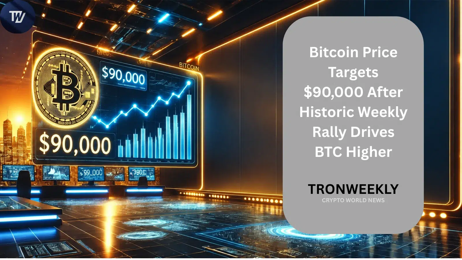 Bitcoin Price Targets $90,000 After Historic Weekly Rally Drives BTC Higher