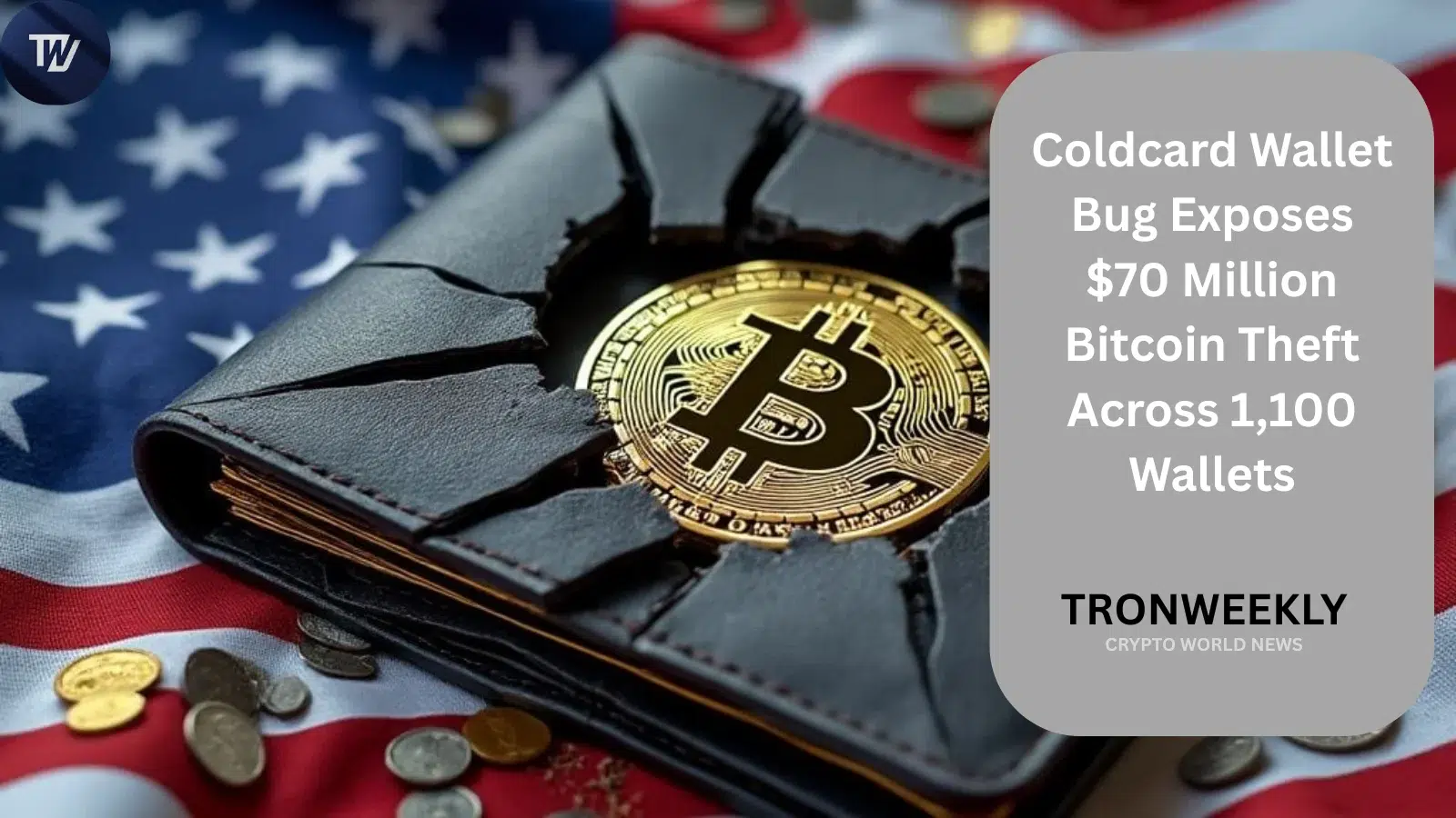 Coldcard Wallet Bug Exposes $70 Million Bitcoin Theft Across 1,100 Wallets