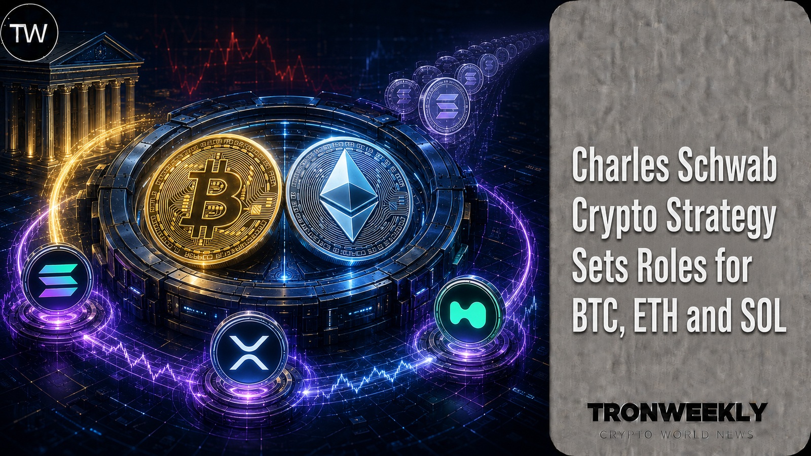 Charles Schwab Crypto Strategy Sets Roles for BTC, ETH, and SOL