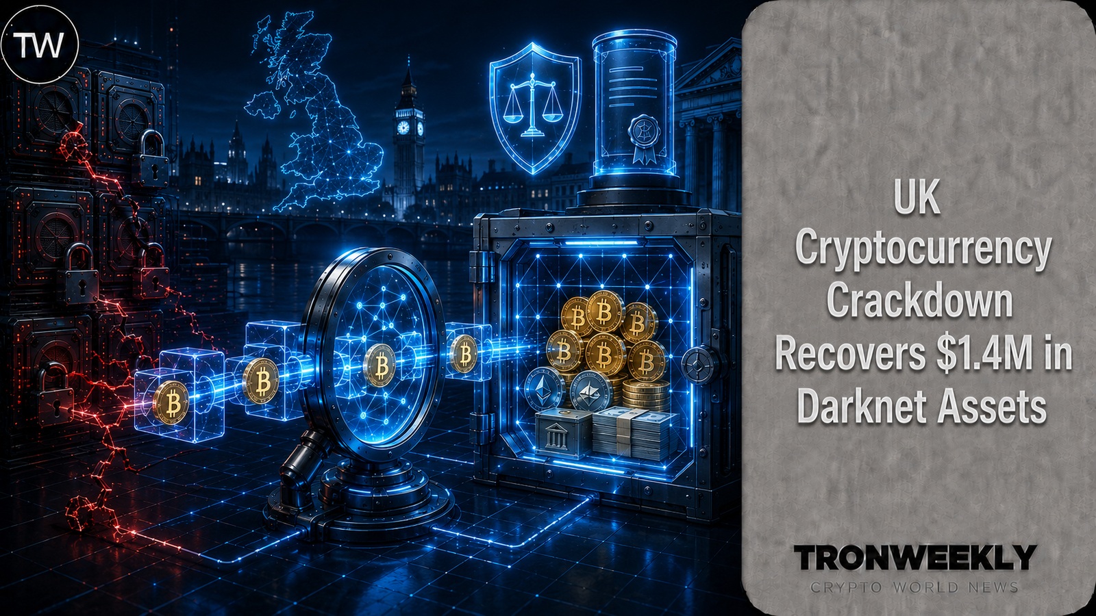 UK Cryptocurrency Crackdown Recovers $1.4M in Darknet Assets