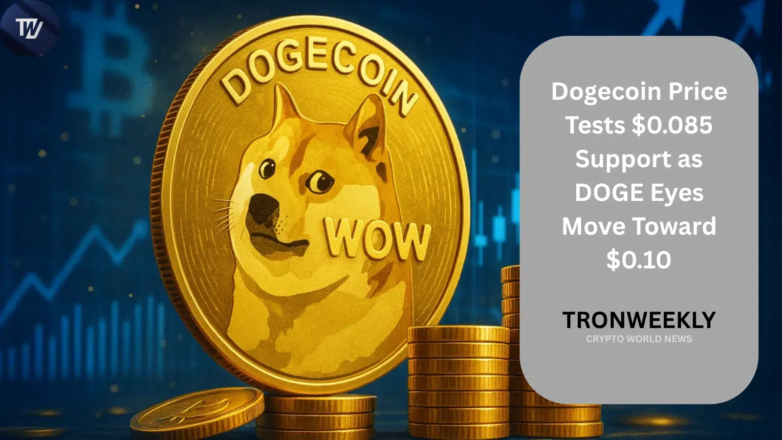 Dogecoin Price Tests $0.085 Support as DOGE Eyes Move Toward $0.10