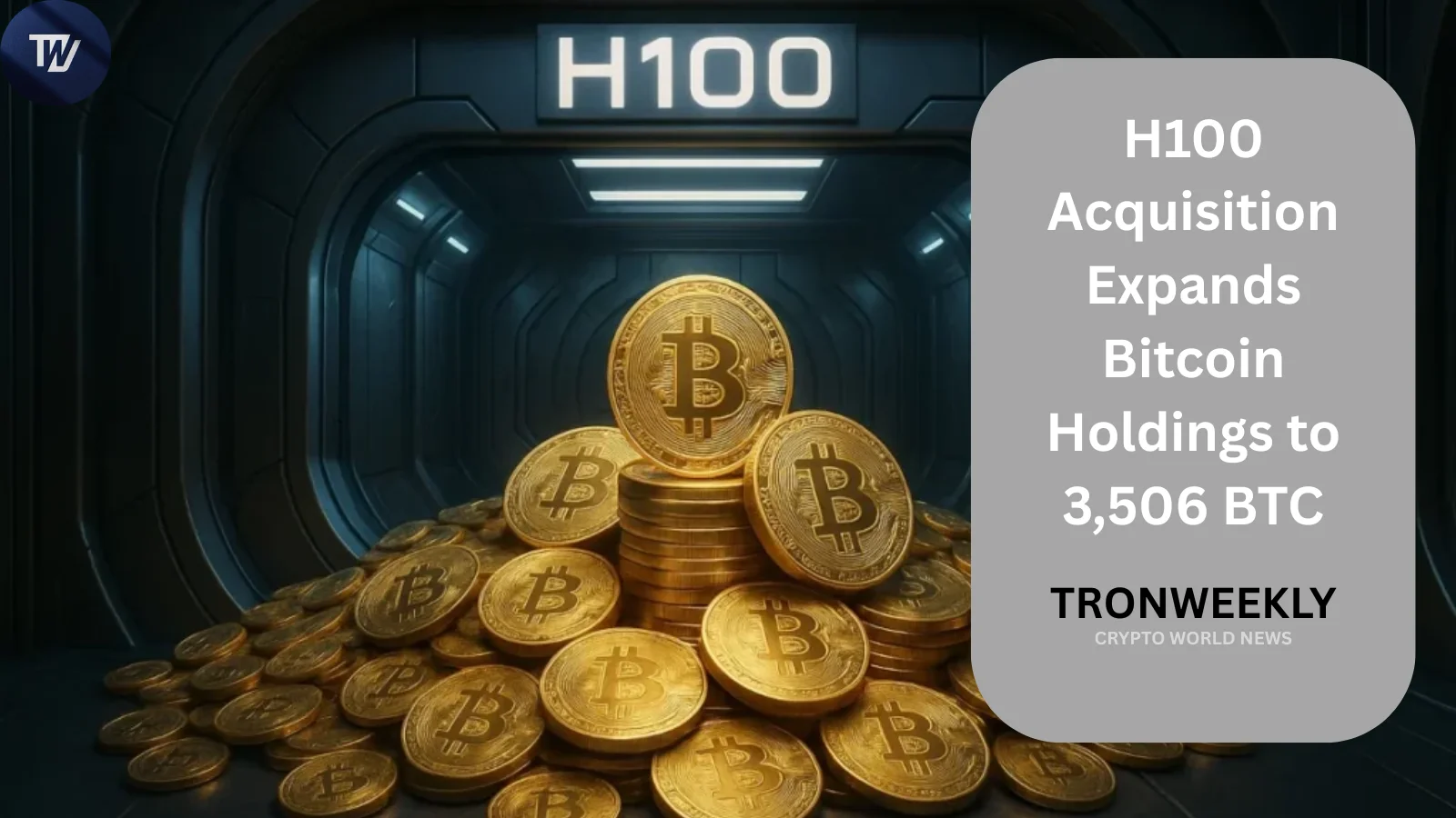 H100 Acquisition Expands Bitcoin Holdings to 3,506 BTC