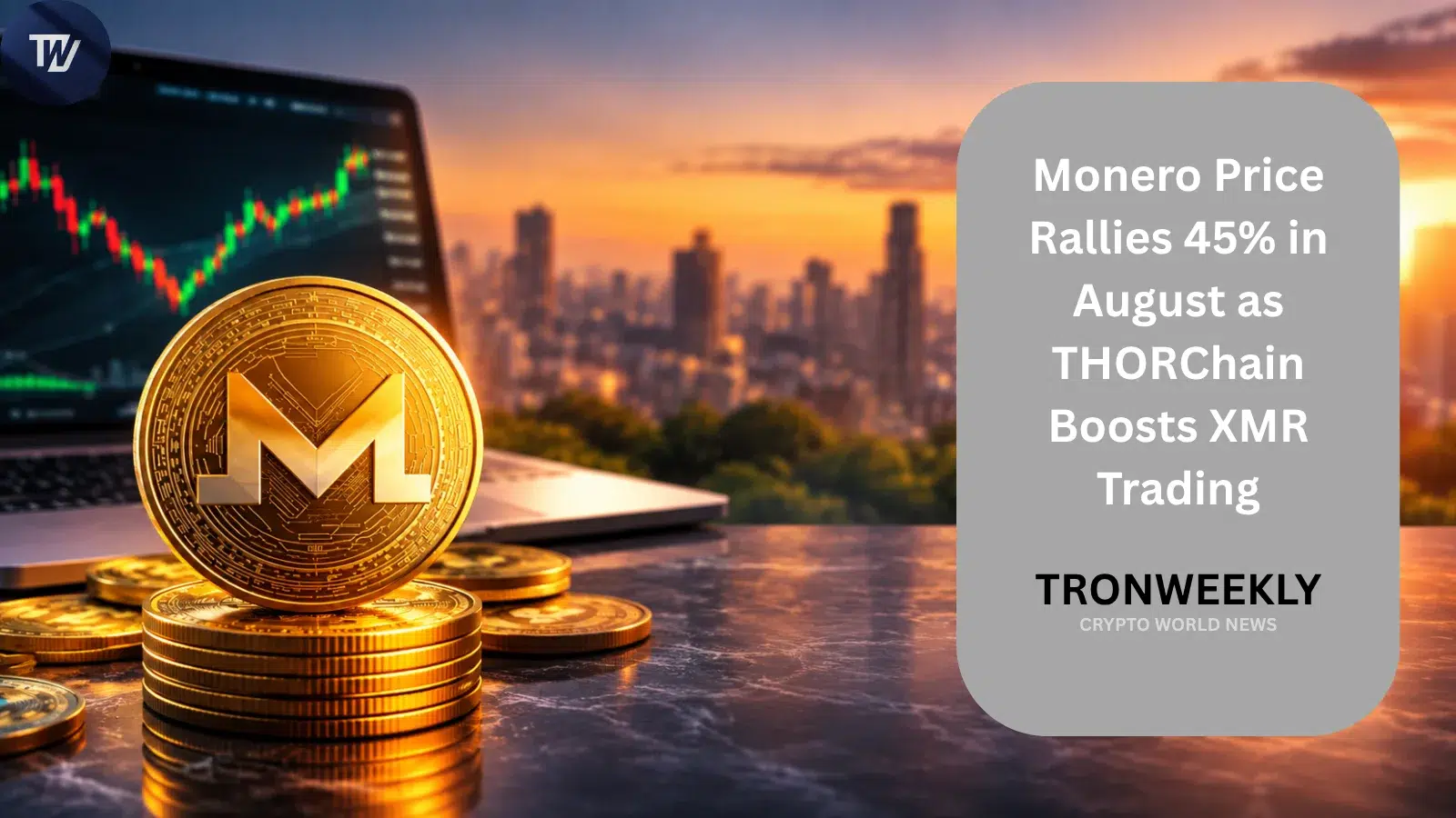 Monero Price Rallies 45% in August as THORChain Boosts XMR Trading
