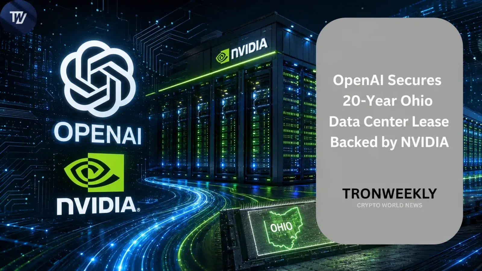 OpenAI Secures 20-Year Ohio Data Center Lease Backed by NVIDIA