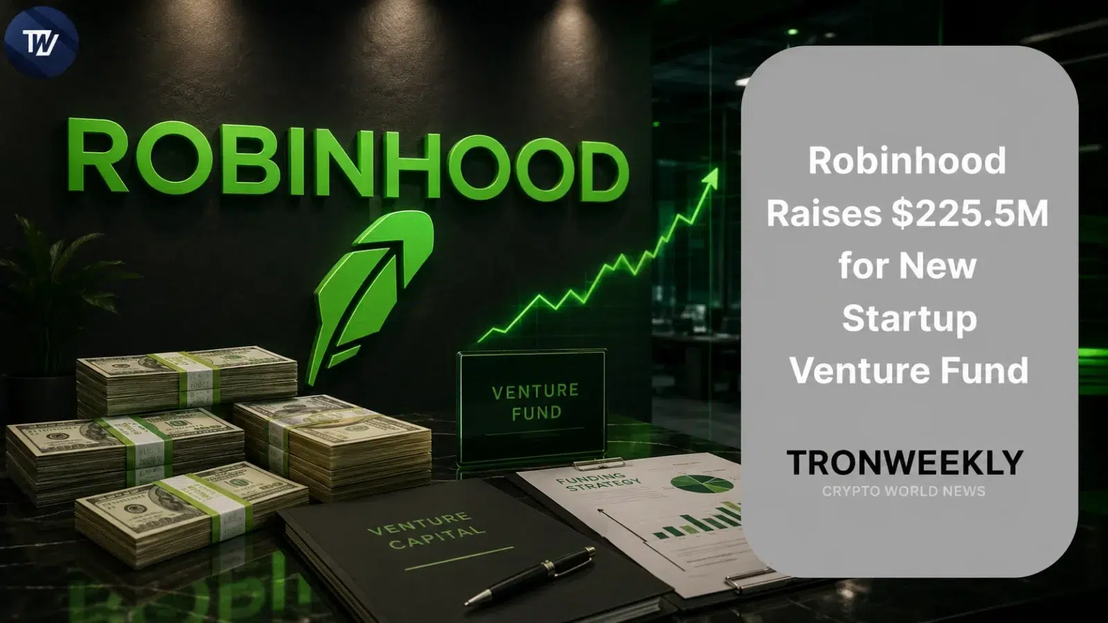 Robinhood Raises $225.5M for New Startup Venture Fund