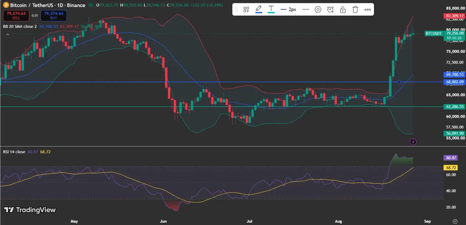 What Does the Bitcoin Price Chart Show?