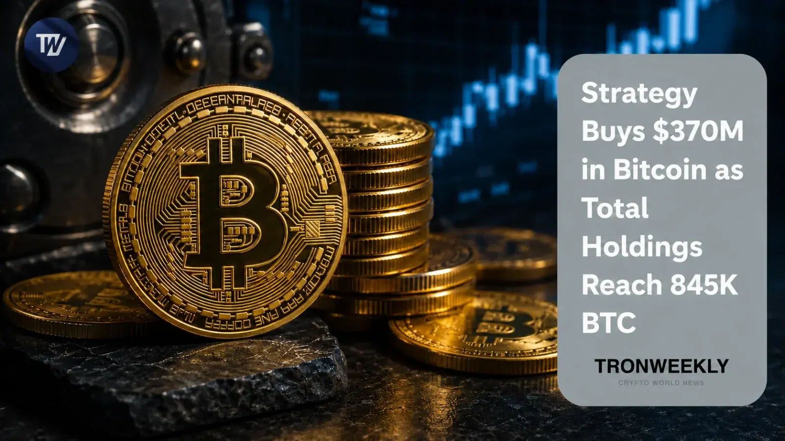 Strategy Buys $370M in Bitcoin as Total Holdings Reach 845K BTC