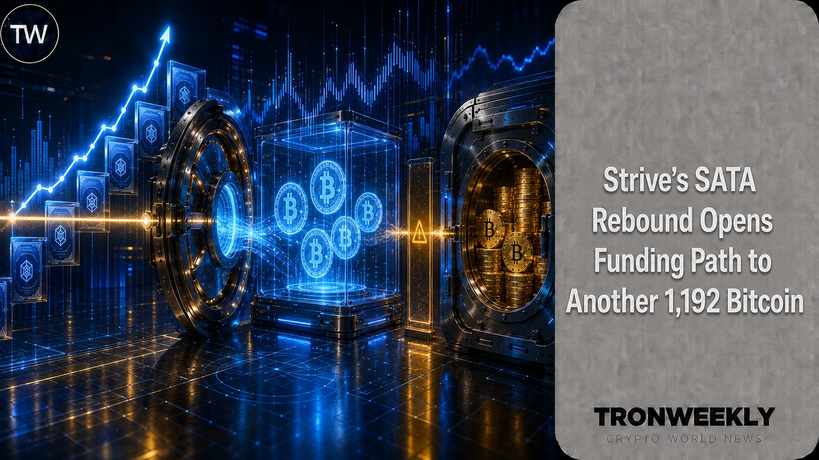 Strive’s SATA Rebound Opens Funding Path to Another 1,192 Bitcoin