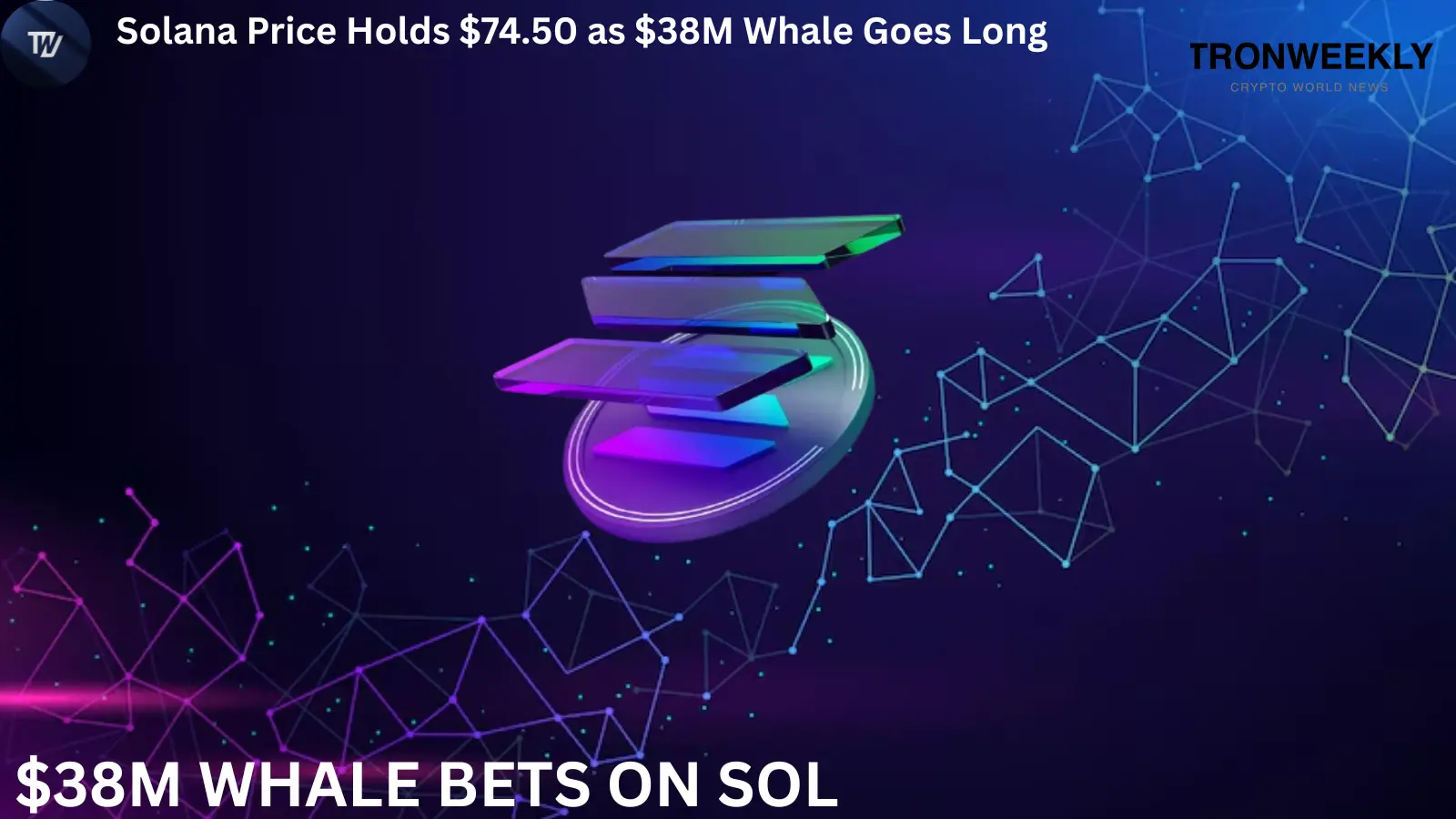 Solana Price Holds $74.50 as $38M Whale Long Emerges