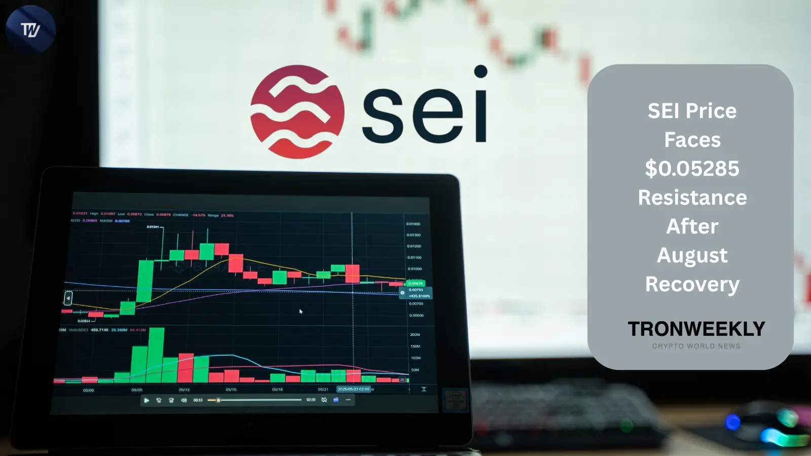 SEI Price Faces $0.05285 Resistance After August Recovery