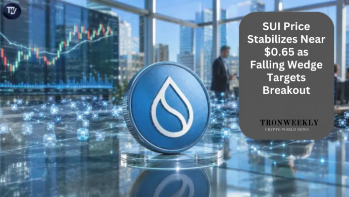 SUI Price Stabilizes Near $0.65 as Falling Wedge Targets Breakout