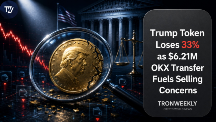 Trump Token Loses 33% as $6.21M OKX Transfer Fuels Selling Concerns