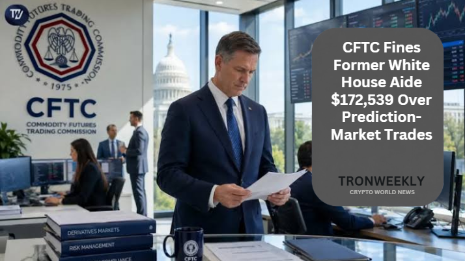 CFTC Fines Former White House Aide $172,539 Over Prediction-Market Trades
