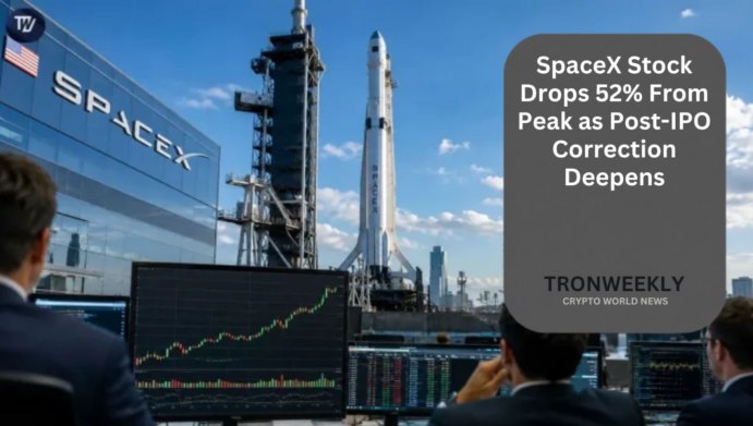 SpaceX Stock Drops 52% From Peak as Post-IPO Correction Deepens