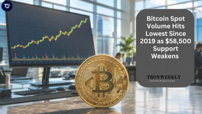 Bitcoin Spot Volume Hits Lowest Since 2019 as $58,500 Support Weakens 