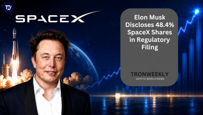 Elon Musk Discloses 48.4% SpaceX Shares in Regulatory Filing