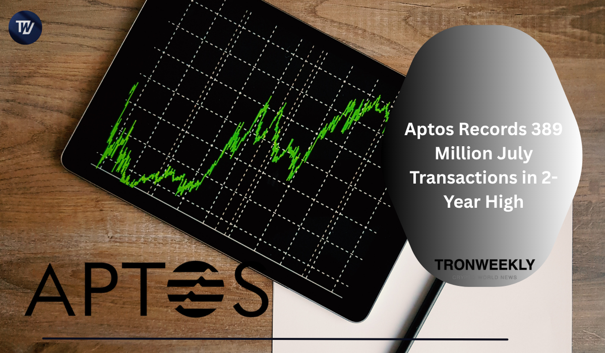 Aptos Records 389 Million July Transactions in 2-Year High