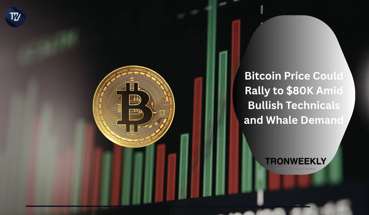 Bitcoin Price Could Rally to $80K Amid Bullish Technicals and Whale Demand