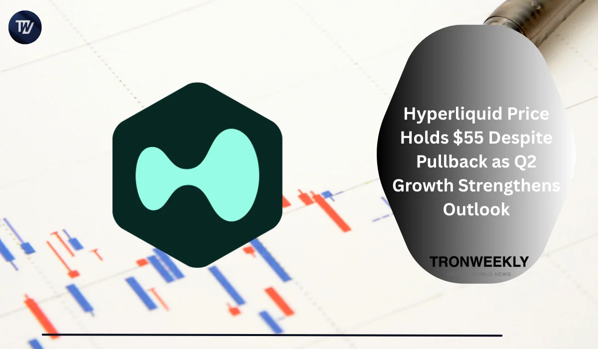 Hyperliquid Price Holds $55 Despite Pullback as Q2 Growth Strengthens Outlook