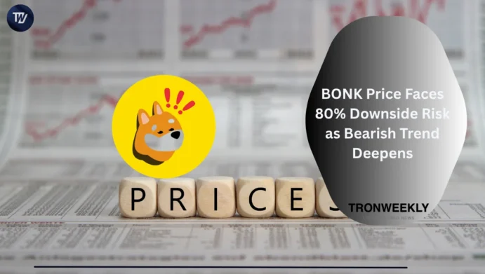 BONK Price Faces 80% Downside Risk as Bearish Trend Deepens