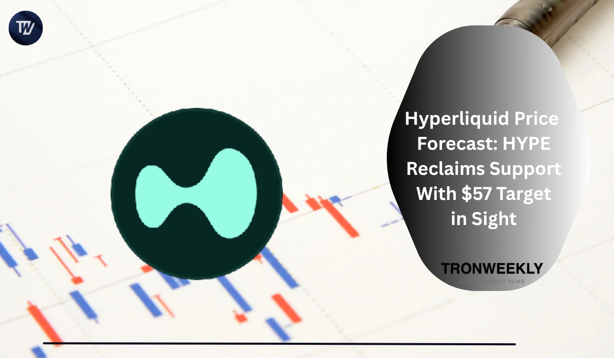 Hyperliquid Price Forecast: HYPE Reclaims Support With $57 Target in Sight
