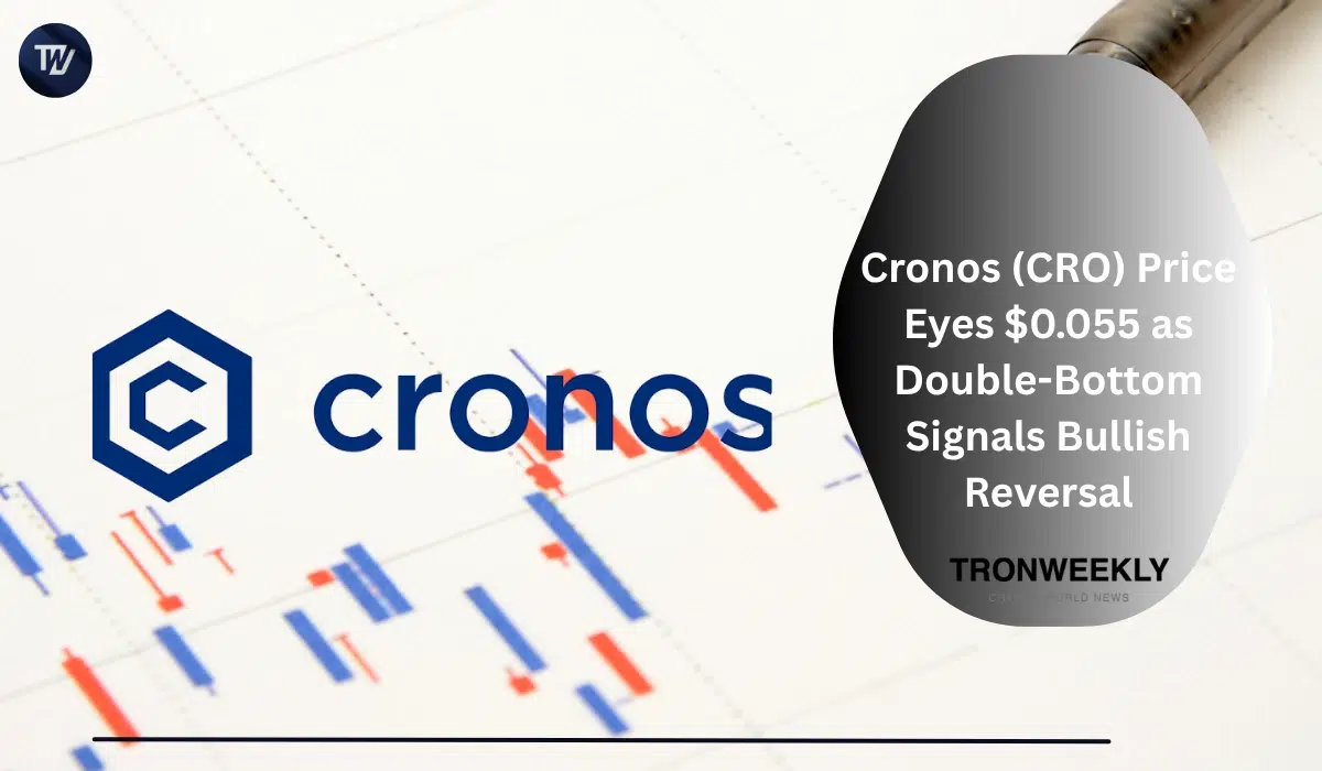 Cronos (CRO) Price Eyes $0.055 as Double-Bottom Signals Bullish Reversal
