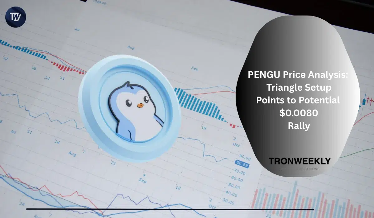 PENGU Price Analysis: Triangle Setup Points to Potential $0.0080 Rally