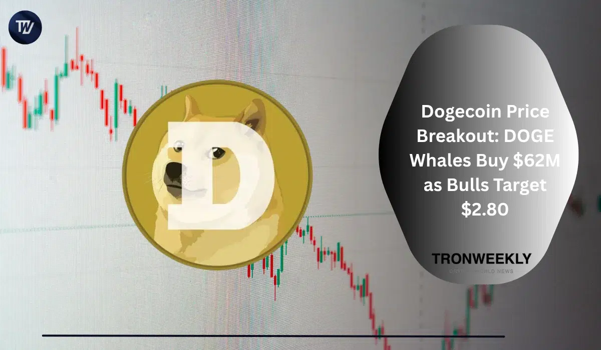 Dogecoin Price Breakout: DOGE Whales Buy $62M as Bulls Target $2.80