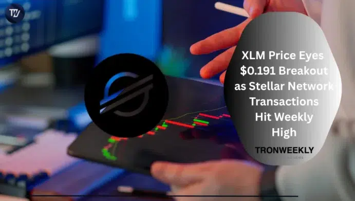 XLM price is approaching a key breakout zone as a descending triangle tightens near $0.17. A move above $0.1770 could open the way toward $0.1910, while Stellar’s rising transaction activity adds a positive fundamental signal to the technical setup.