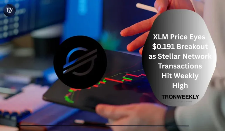 XLM price is approaching a key breakout zone as a descending triangle tightens near $0.17. A move above $0.1770 could open the way toward $0.1910, while Stellar’s rising transaction activity adds a positive fundamental signal to the technical setup.