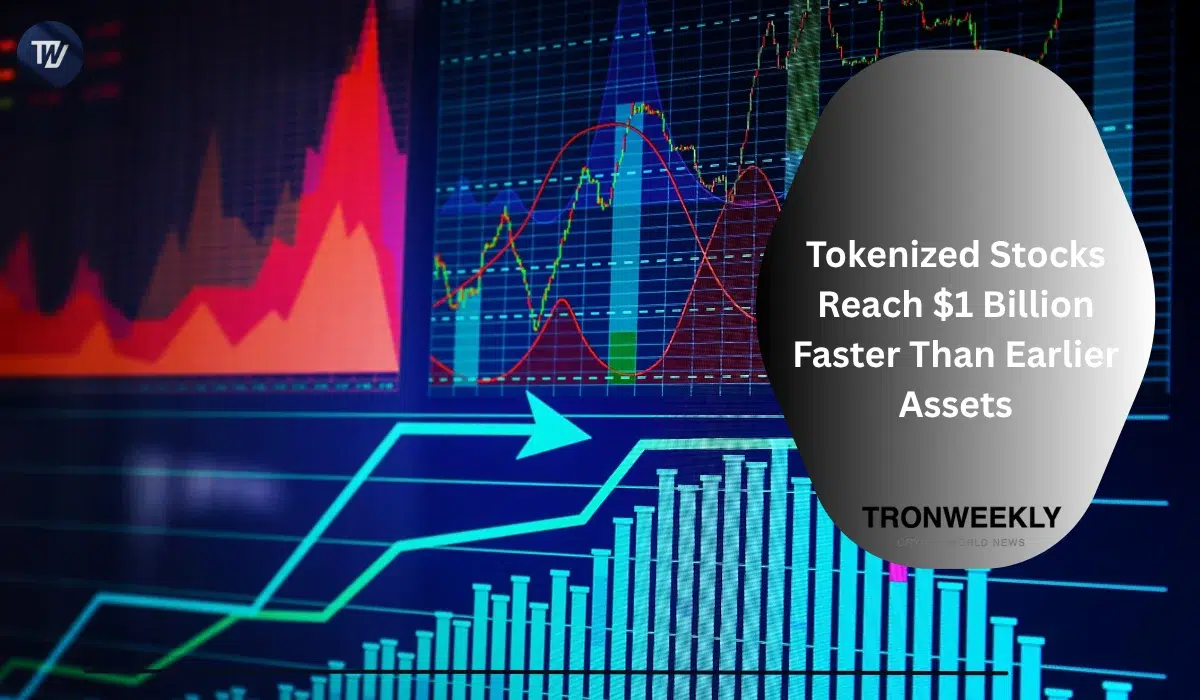 Tokenized Stocks Reach $1 Billion Faster Than Earlier Assets