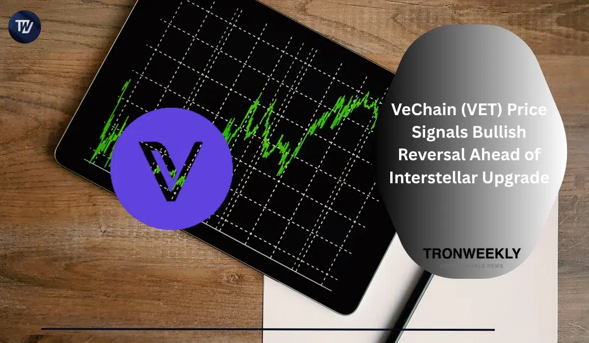 VeChain (VET) Price Signals Bullish Reversal Ahead of Interstellar Upgrade